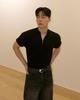 PHOS333 M Slim Fit Half Zip Knit/Black