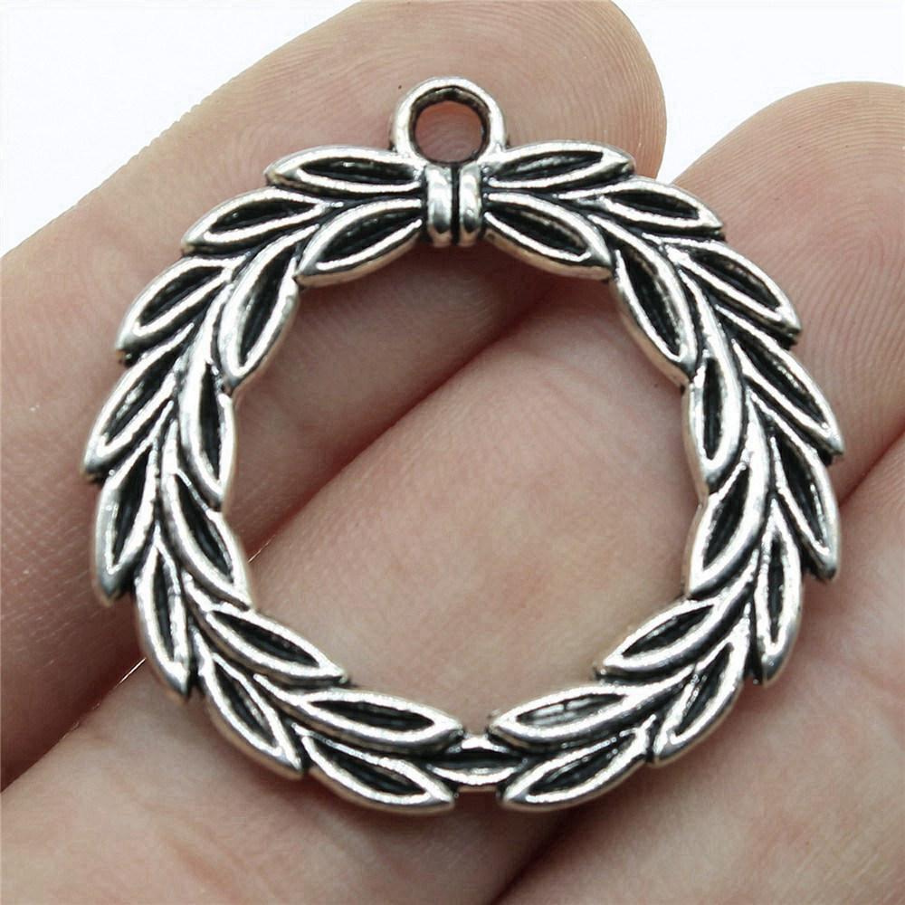 Foglie Grandi Dettagliate Fascino Botanico Bronzo Antico Lega di Zinco Materiali per la Creazione di Gioielli Stile Fabbricante di Gioielli Fascini Metallici