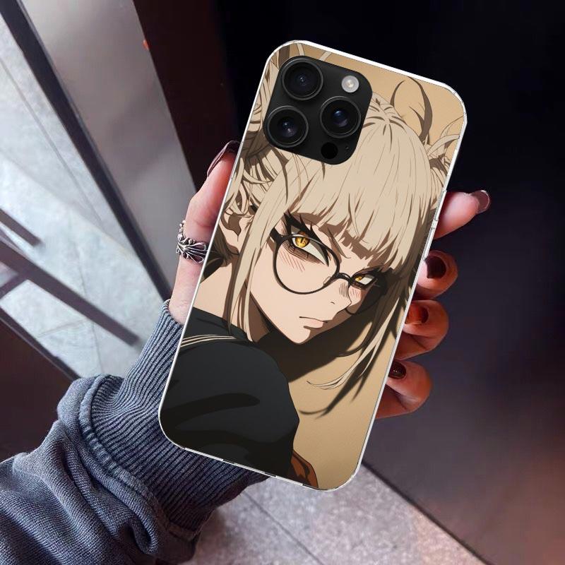 Himiko Toga My Hero Phone Case For iPhone 17 Air 11 13 Mini 14 15 Plus 16 12 Pro Max 16E SE 7 8 Pattern Soft TPU Back Cover  17