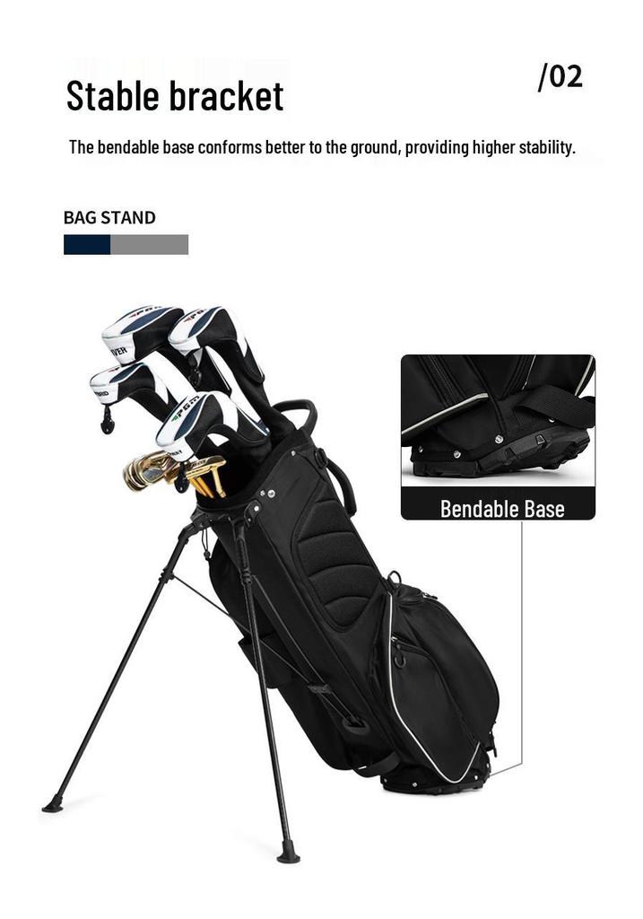 PGM Waterproof Golf Stand Bag for Men and Women - Portable, Foldable Base Club Bag