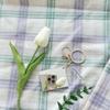 [ONLYOU] Stylish and Cute Keychain, Key Ring Charm, Ornament, Bag Charm, Simple Acrylic Mirror, Painting, Masterpiece, Illustration: Water Lilies and