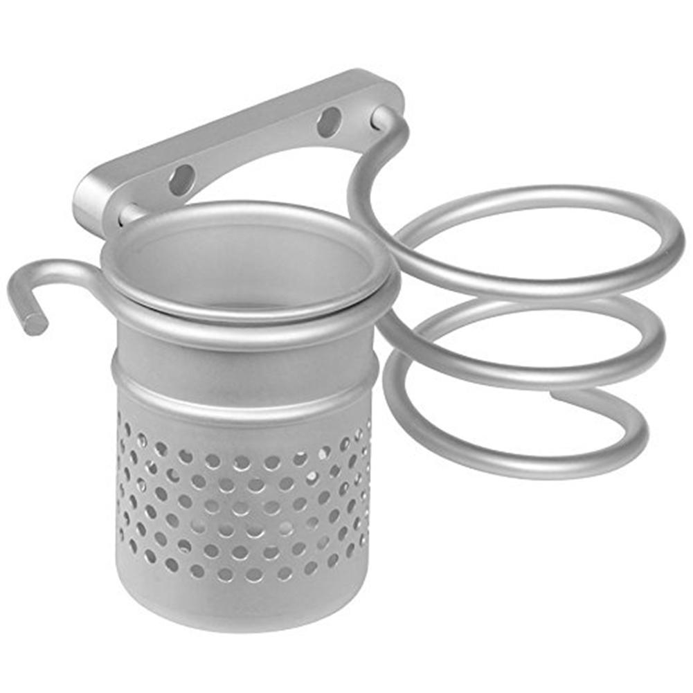 Hair Dryer Holder Stainless Steel Hair Dryer Holder Wall Hanging White High Load Capacity
