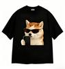 Funny Cool Selfie Shiba Dog Print Tshirt Unisex Short Sleeve Unisex Cute Animal Meme Daily Fashion Tops