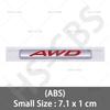 3D ABS Car Styling AWD Emblem Car Rear Trunk Tailgate XKHFV2 Sticker Door Fender Badge For M3 M5 CX4 CX5 CX8 ATENZA Axela