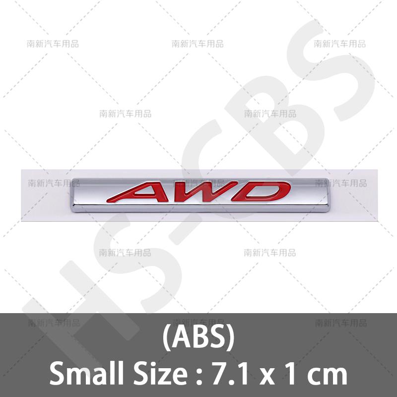 3D ABS Car Styling AWD Emblem Car Rear Trunk Tailgate XKHFV2 Sticker Door Fender Badge For M3 M5 CX4 CX5 CX8 ATENZA Axela