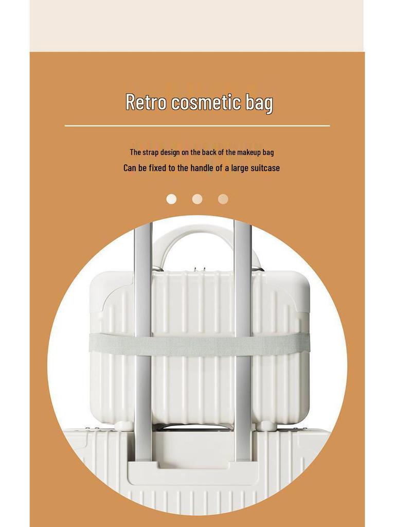 Women's Durable Trolley Suitcase with Combination Lock and Silent Universal Wheels