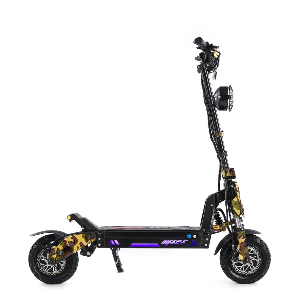 GSPACE Mars 11 GT Terénní EScooter Pro Dospělé 72V33.8AH Baterie 2000W*2 Motor Město Venkovní 11 Palcové Terénní Pneumatiky Elektrická Koloběžka