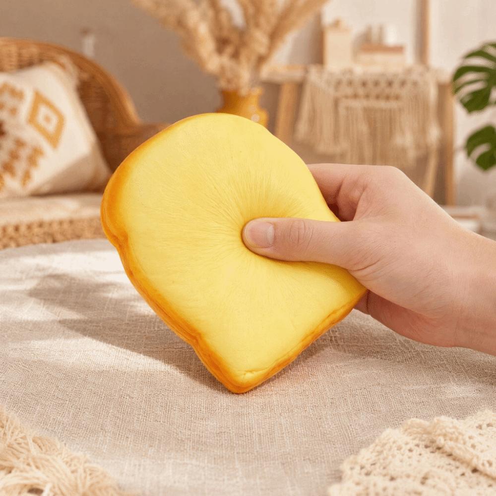 Slow Rising Toast Bread Squeeze Toy Simulated Fidget Bread Soft Cute Toast Sensory Toys Kids Adult