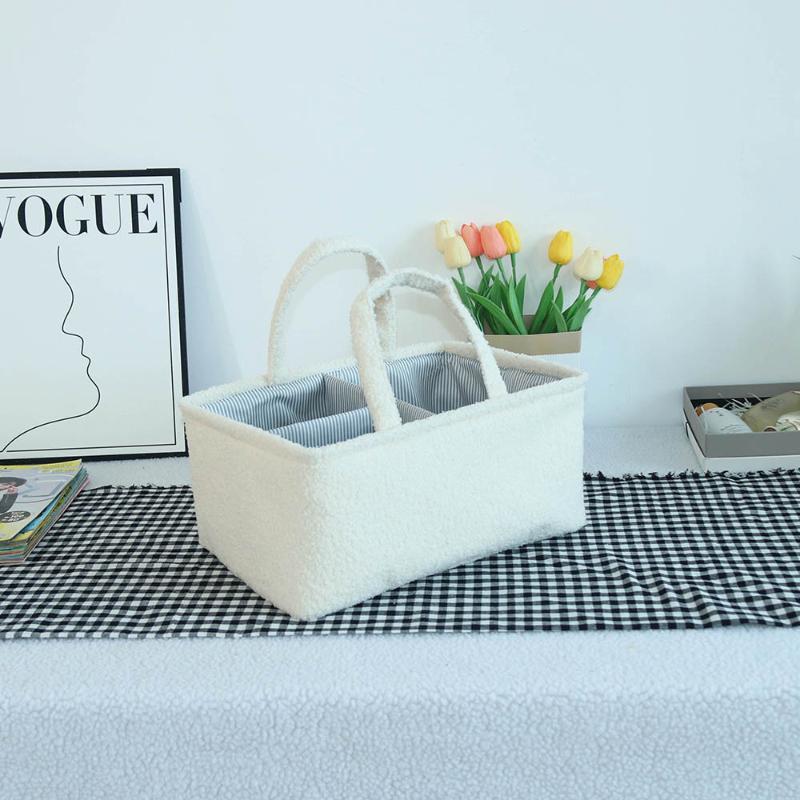 Felt Baby Diaper Caddy Organizer Bag Baby Diaper Bag Baby Shower Gift Nursery Storage Basket