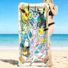 1Pc Eevee Evolution Fantasy Beach Towel, Quick Dry, Multi-Use for Beach Pool Gym Yoga Home Travel, Christmas, Halloween, Xmas Gift Em92842