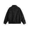 QIYOU 2025 Autumn Patchwork Unisex Suede Workwear Jacket with Double-Layer Collar