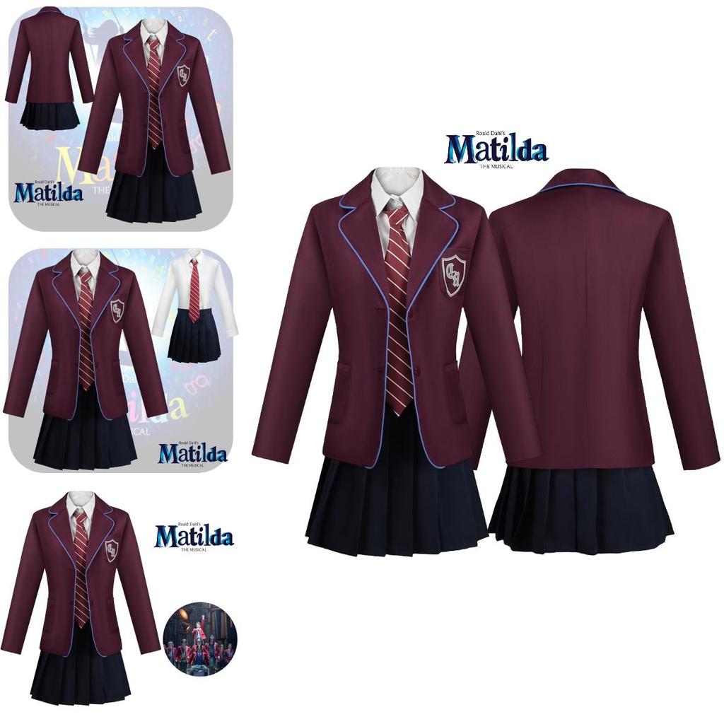 Matilda Costume For Kids Cosplay Clothing For Houghton Academy Music Play
