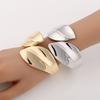 Retro Irregular Open Cuff Bracelet for Women, Vintage Bangle Wrist Jewelry