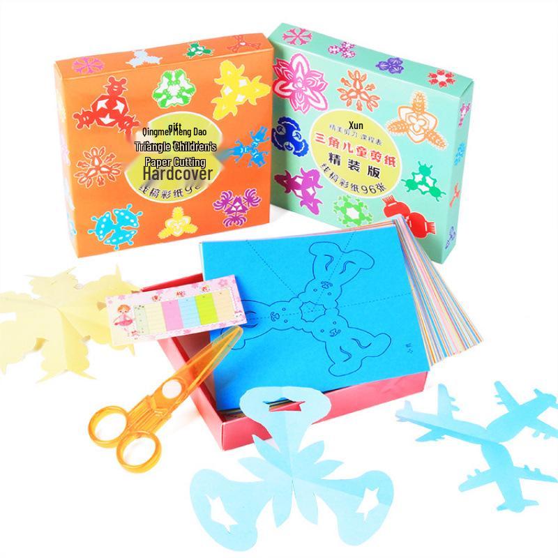 Children s DIY Paper Craft Kit: 96 Sheets for Kindergarten Handmade Projects & Educational Fun 15x15 cm