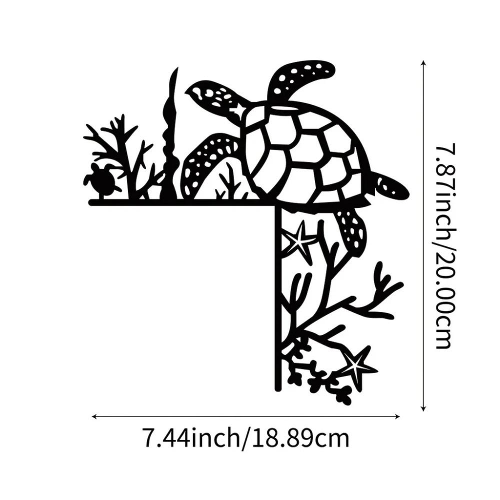Цельный черепаха океан украшение настенная наклейка дверной уголок декор рамка угловой — фото 5