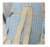 Japanese & Korean Jelly Versatile Plaid Double Shoulder Bag - Large Capacity for Students & Outdoor Use