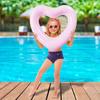 Love Swimming Ring Inflatable Heart Kid Funny Beach Pool Float Floating Object Pvc Tube Heart Shaped Inflatable Circle Life Buoy