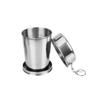 Sturdy Stainless Steel Folding Cup Collapsible Portable Camping Mug Reusable 3 Size Outdoor Telescopic Cup Travel