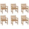Day and Night - Day and Night Garden Chairs 6 Units Solid Teak Wood
