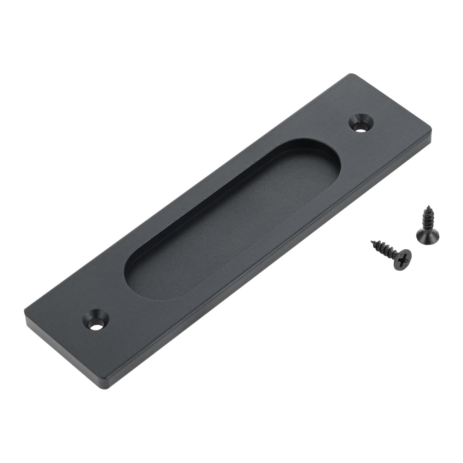 

1 Set Barn Door Sliding Pull Handle Hardware W/screw Hidden Door Kitchen Drawer Pulls for Sliding Barn Doors Gates Garages Sheds чорний