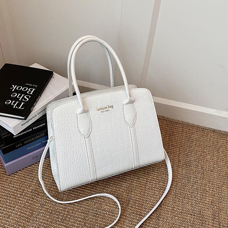 Faux-Leder-Tragetasche für Damen, Koreanischer Stil Achseltasche, Geräumige Pendler-Schulterhandtasche