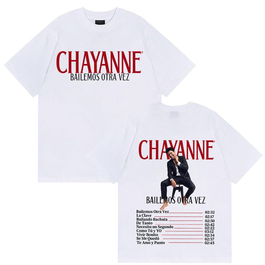 Chayanne Bailemos Otra Vez Tour 2025 Summer New Album 100 Cotton Printed Tshirts Hip Hop Oversized Vintage Hot Sale Streetwear
