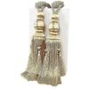 2pcs Lantern Single Hanging Ball Tassels Curtains Buckle Sling Binding