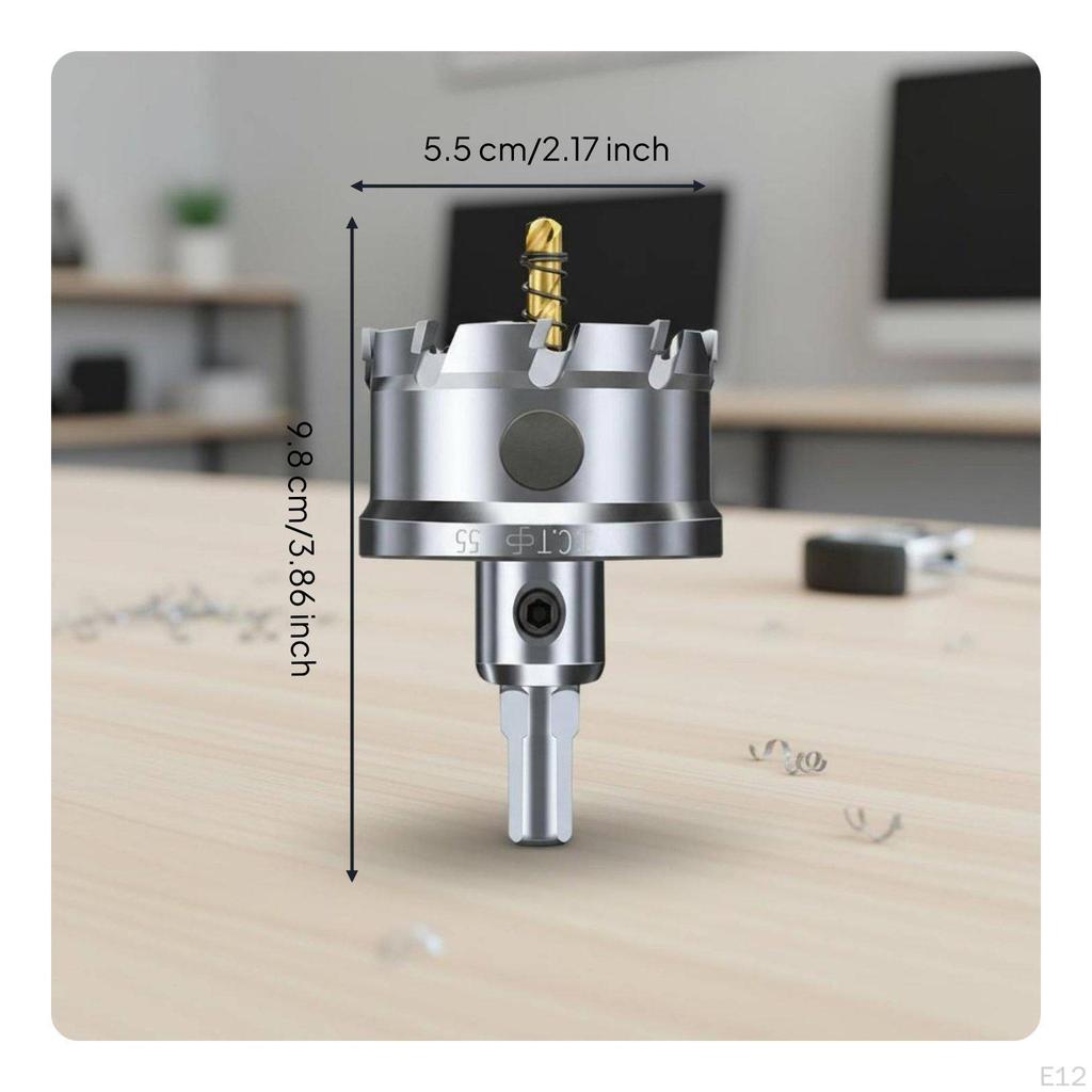 Alloy Bit Swift Metal Hole Cutter MultiMaterial Power Tool Accessory for Metalworkers, DIY