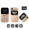 Mini Cellulare Flip Dual SIM Schermo 1.77" Bluetooth Dial Suono Magico Radio FM Torcia 2G GSM Piccolo Cellulare Pieghevole