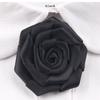 Vintage Simple Black Rose Corsage Brooch Mourning Brooches Shirt Neck Tie Brooch Women Clothing Collar Pin Accessories