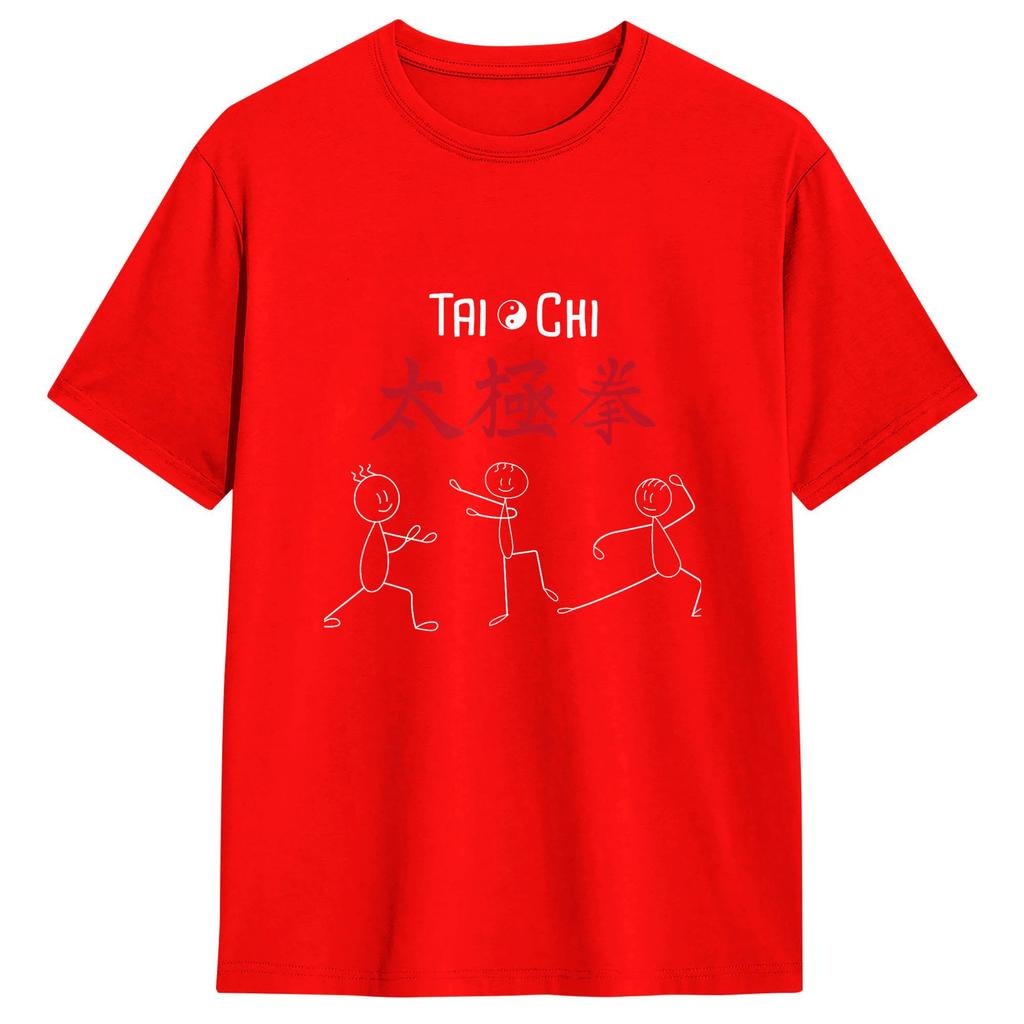 Tai Chi T Shirt Summer 100 Cotton T Shirts For Unisex Hippie Pattern Tshirt Short Sleeve Vintage Top Tees