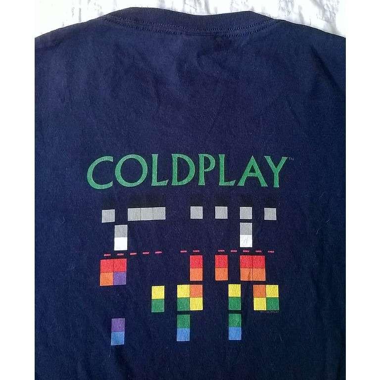 Редкая Хлопковая Футболка ColdPlay Подарок Для Фаната Черная Все Размеры Унисекс Унисекс Футболка XXXXL