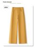 2025 Women's High-Waisted Yellow Wide-Leg Jeans: Slimming, Straight-Leg, Floor-Length, Spring Collection