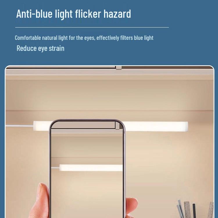 Portable Eye-Protection Magnetic Ceiling Light for Dorms - Cool Reading & Study Desk Lamp