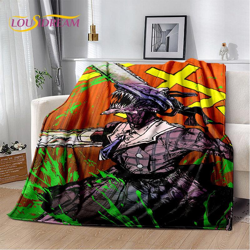 Anime Chainsaw Man Denji Cartoon Soft Plush Blanket,Flannel Blanket Throw Blanket for Living Room Bedroom Bed Sofa Picnic Cover
