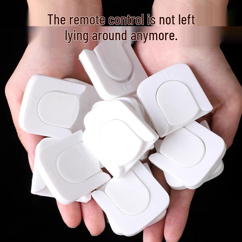 Magnetic Wall-Mounted Remote Holder with Strong Suction - No-Drill, No-Marking for TV and Air Conditioner Remotes