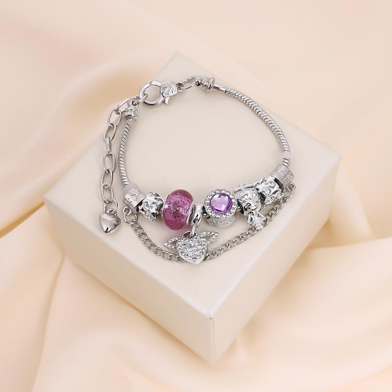 Panjia Ängelvinge DIY Avtagbart Armband – Justerbart Armband i Ins-stil