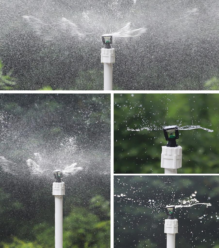 1/2" Male Thread Rotating Scattering Sprinklers Mini Rotary Irrigation Spray Nozzle Garden Lawn Farmland 360° Watering Nozzles