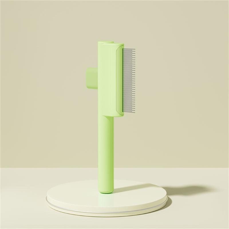 Cats Grooming Brush With Release Button Pet Hair Removal Comb For Short Long Hair Cats Massaging Shedding Cleaning Tool