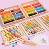 Wooden Bead Sorting Toy For Toddlers Hand Eye Coordination Development Educational Gift