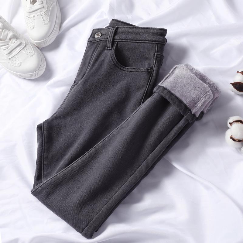 Women s High Waist Velvet Skinny Jeans - Autumn/Winter 2020 Style 31
