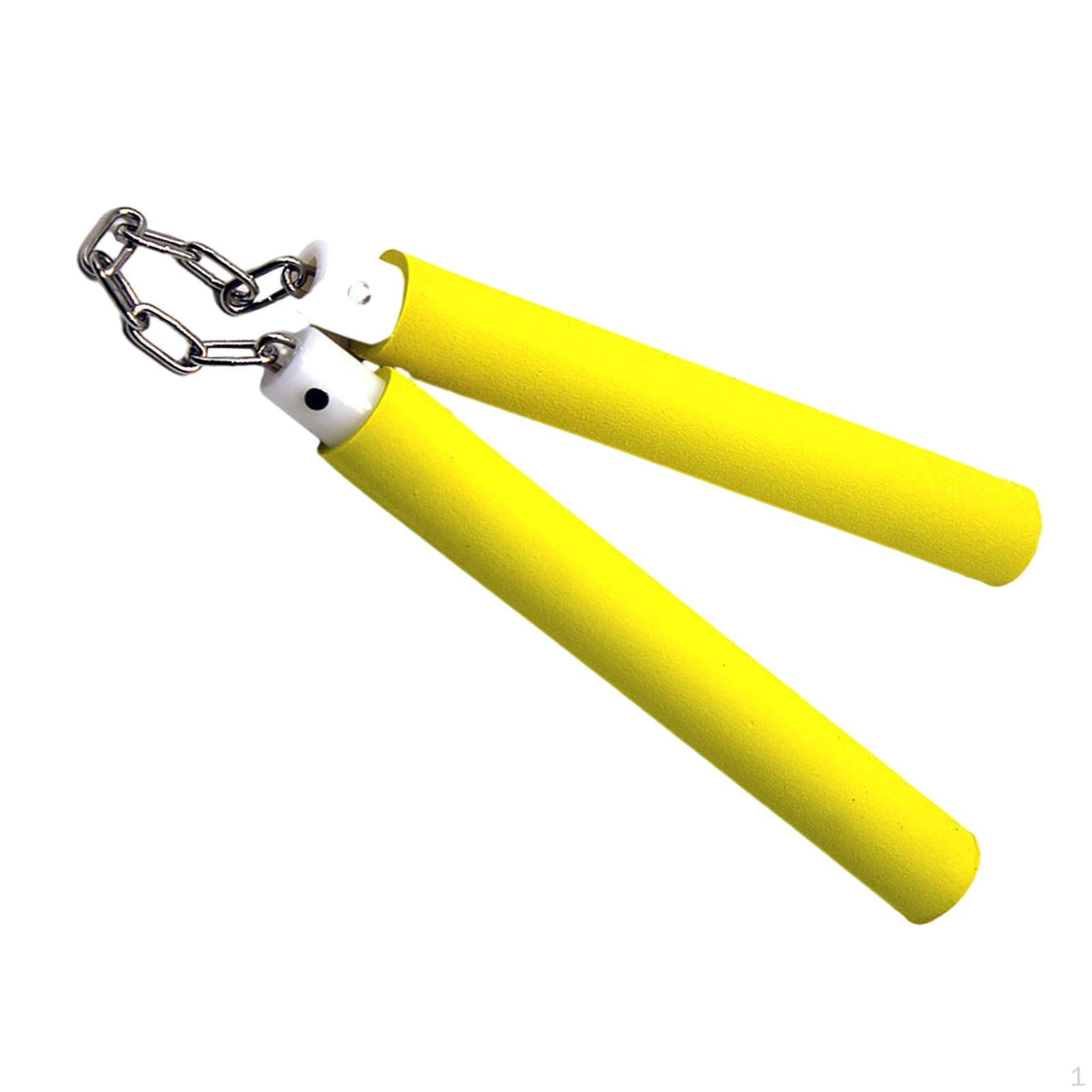 

Тренувальний нунчаку для професіоналів бойових мистецтв, дітей, дорослих Чорний жовтий