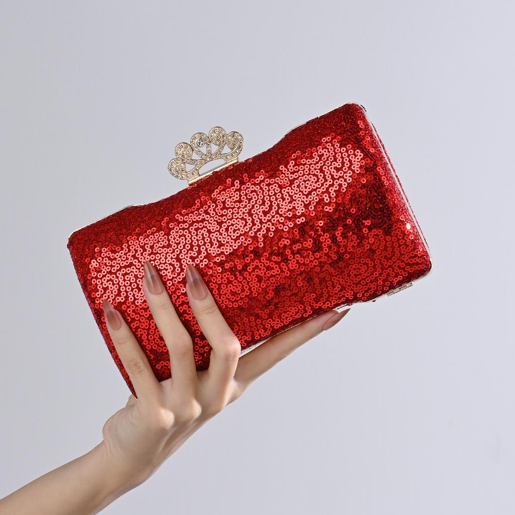 Fashion Sequin Evening Bags For Women Luxury Shoulder Crossbody Bags Chain Party Wedding Clutch Purse Handbags