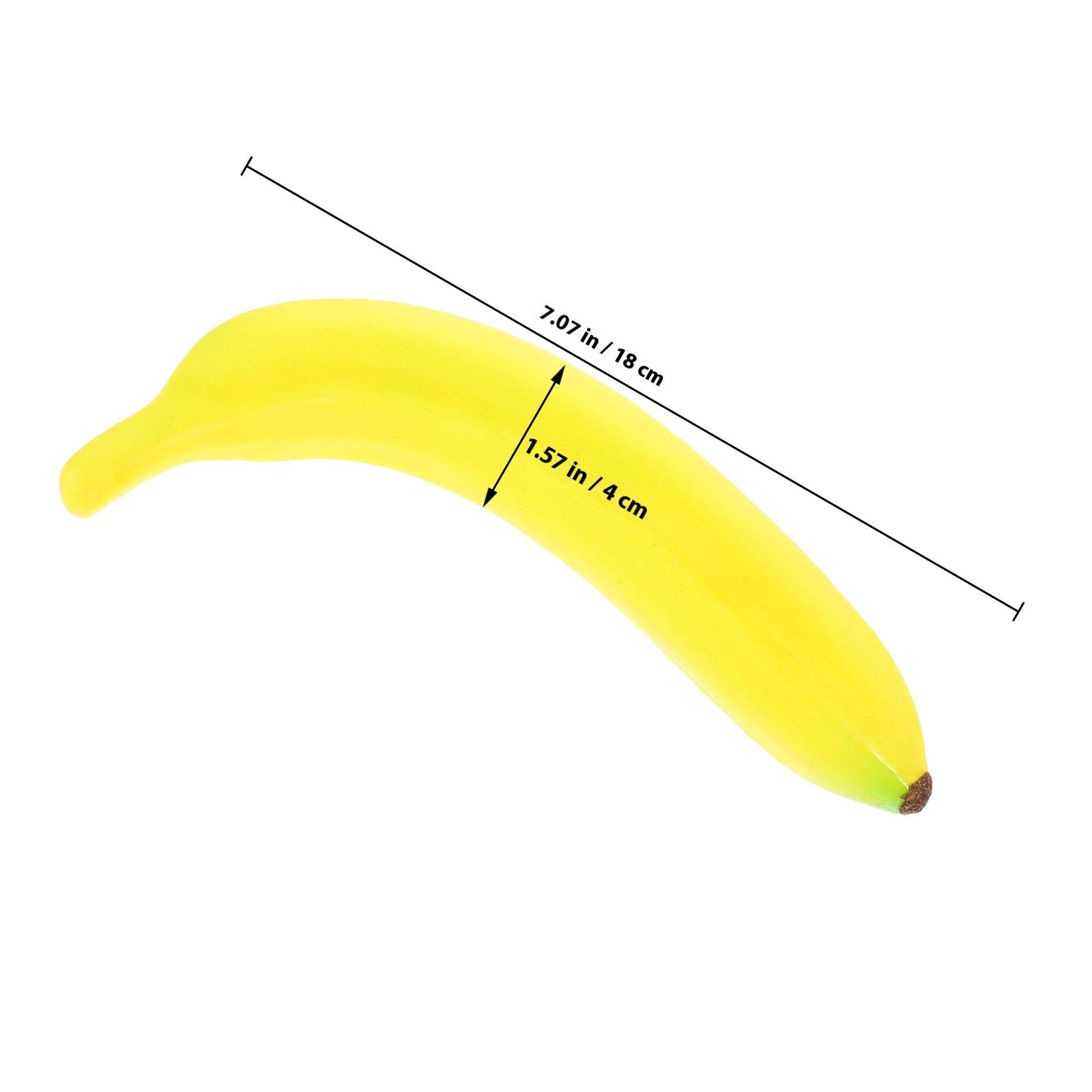 

Foam Banana Fruit Photo Prop Realistic Design Creative Gift Home Kitchen Festival Decoration Educational Photo Props other жовтий