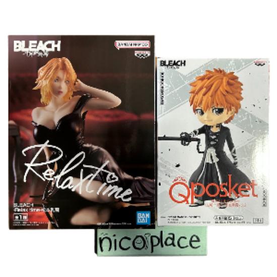 BLEACH Relax Time: Rangiku Matsumoto & Q Posket: Ichigo Kurosaki 