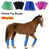 4Pcs/Set Plastic Mesh Fly Boots Riding Horse Leggings New Horse Leg Wraps  for Mosquito Bites Proof