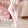 Women'S Fattened Thigh Socks, Cotton Knee Socks, Stockings, Japanese Solid Color College Style Jk High Tube Socks, Fat Mm