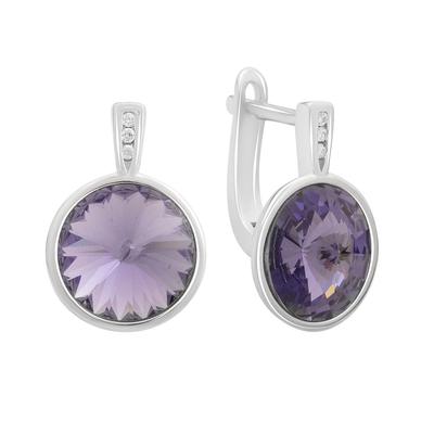Silver Earrings with Cubic Zirkonia (2177241)