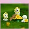 Delightful Sunflower Cat Resin Sculpture Whimsical Cartoon Animal For Home Decor