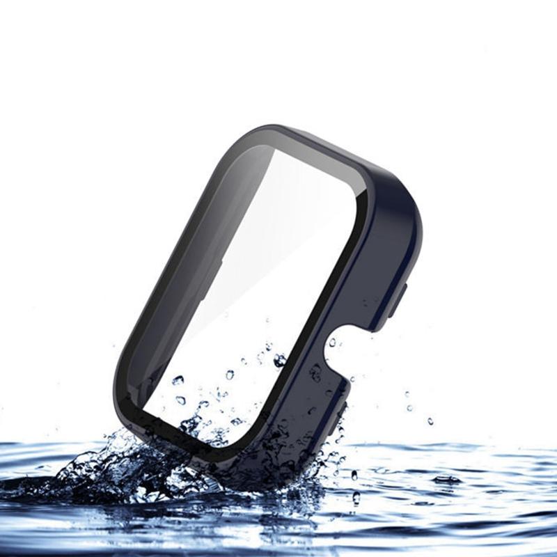 Screen Protector for Case with Tempered Film for AmazfitBIP U/for POP Full Coverage for Shell Protective Cover Replace